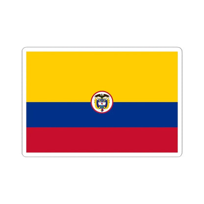 Naval Ensign of Colombia (Colombia) STICKER Vinyl Kiss-Cut Decal 4 Inch White - The Sticker Space