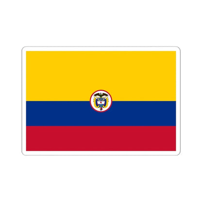 Naval Ensign of Colombia (Colombia) STICKER Vinyl Kiss-Cut Decal 6 Inch White - The Sticker Space