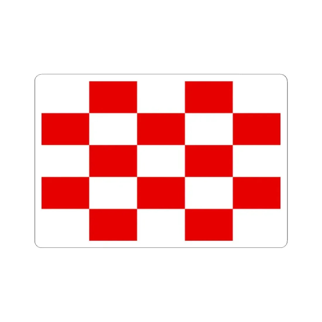 Naval ensign of Croatia 1941-1944 (Croatia) STICKER Vinyl Kiss-Cut Decal 2 Inch White - The Sticker Space