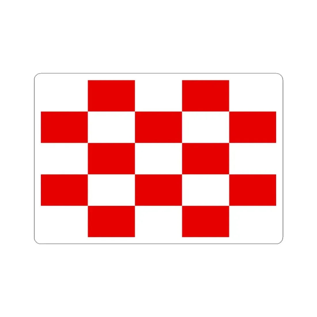 Naval ensign of Croatia 1941-1944 (Croatia) STICKER Vinyl Kiss-Cut Decal 3 Inch White - The Sticker Space
