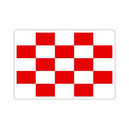 Naval ensign of Croatia 1941-1944 (Croatia) STICKER Vinyl Kiss-Cut Decal 3 Inch White - The Sticker Space