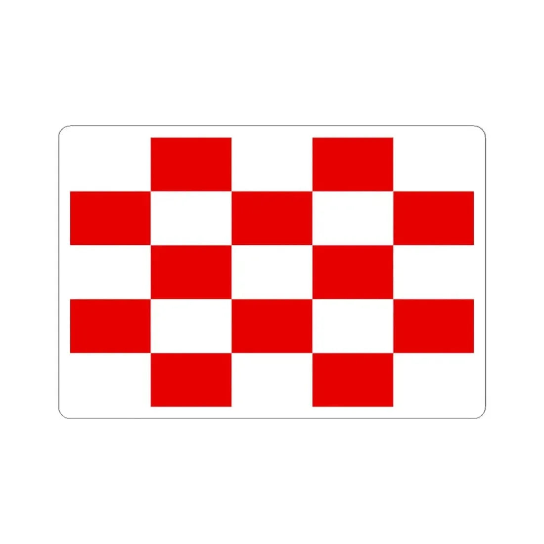 Naval ensign of Croatia 1941-1944 (Croatia) STICKER Vinyl Kiss-Cut Decal 4 Inch White - The Sticker Space