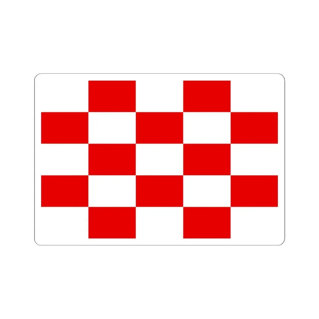 Naval ensign of Croatia 1941-1944 (Croatia) STICKER Vinyl Kiss-Cut Decal 6 Inch White - The Sticker Space