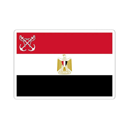 Naval Ensign of Egypt (Egypt) STICKER Vinyl Kiss-Cut Decal 6 Inch White - The Sticker Space