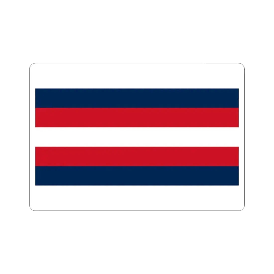 Naval ensign of French Algeria 1848-1910 (Algeria) STICKER Vinyl Kiss-Cut Decal 2 Inch White - The Sticker Space