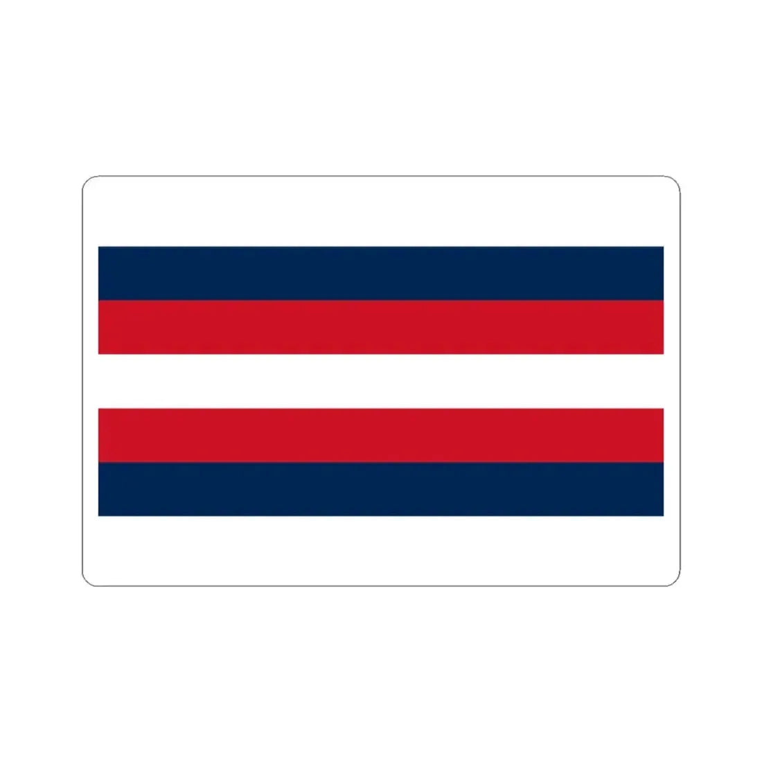 Naval ensign of French Algeria 1848-1910 (Algeria) STICKER Vinyl Kiss-Cut Decal 3 Inch White - The Sticker Space