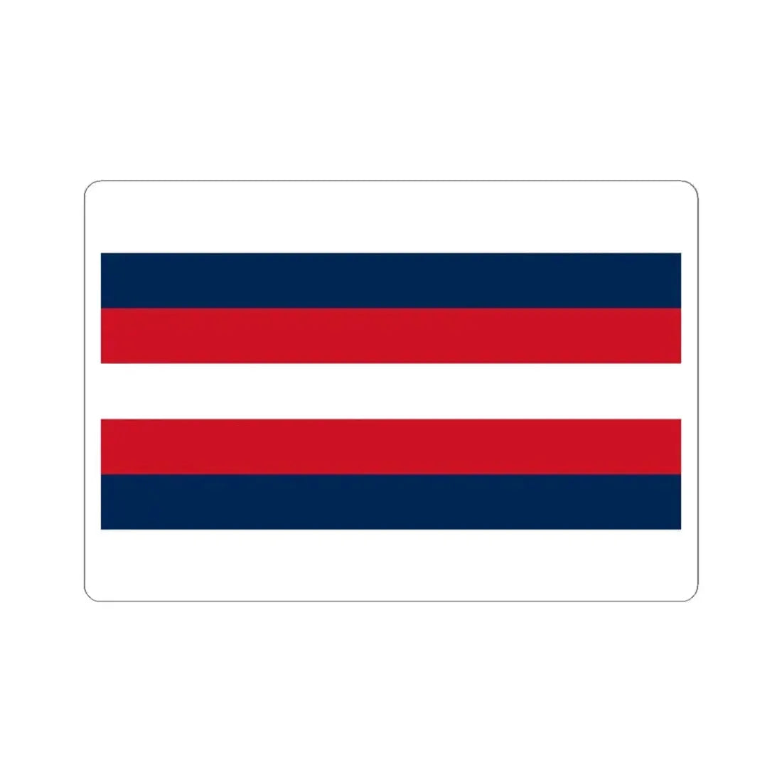 Naval ensign of French Algeria 1848-1910 (Algeria) STICKER Vinyl Kiss-Cut Decal 4 Inch White - The Sticker Space