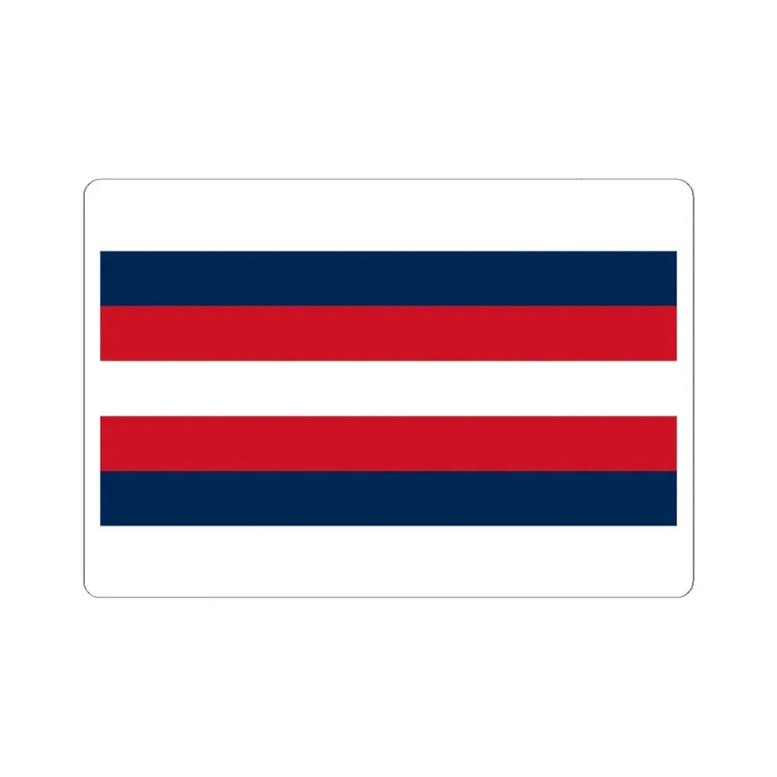 Naval ensign of French Algeria 1848-1910 (Algeria) STICKER Vinyl Kiss-Cut Decal 6 Inch White - The Sticker Space