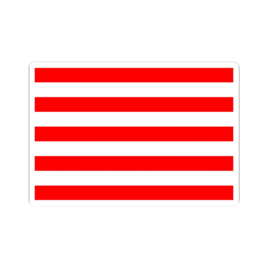 Naval ensign of Indonesia (Indonesia) STICKER Vinyl Kiss-Cut Decal 2 Inch White - The Sticker Space