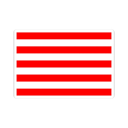 Naval ensign of Indonesia (Indonesia) STICKER Vinyl Kiss-Cut Decal 3 Inch White - The Sticker Space