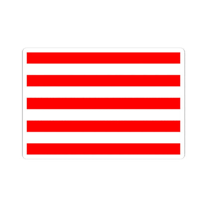 Naval ensign of Indonesia (Indonesia) STICKER Vinyl Kiss-Cut Decal 4 Inch White - The Sticker Space