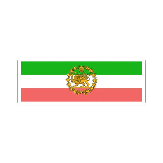 Naval Ensign of Iran 1907-1933 (Iran) STICKER Vinyl Kiss-Cut Decal 2 Inch White - The Sticker Space