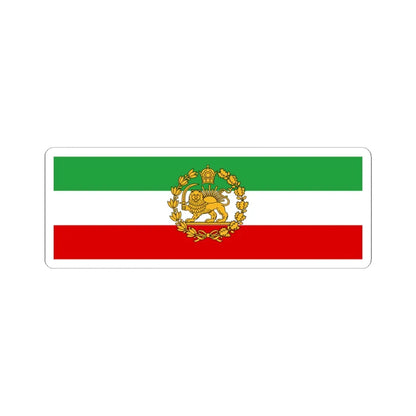 Naval Ensign of Iran 1933-1964 (Iran) STICKER Vinyl Kiss-Cut Decal 4 Inch White - The Sticker Space