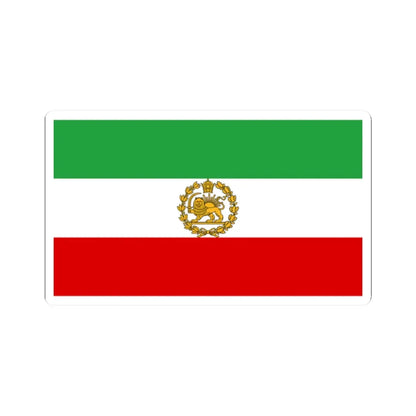 Naval ensign of Iran 1964-1979 (Iran) STICKER Vinyl Kiss-Cut Decal 2 Inch White - The Sticker Space