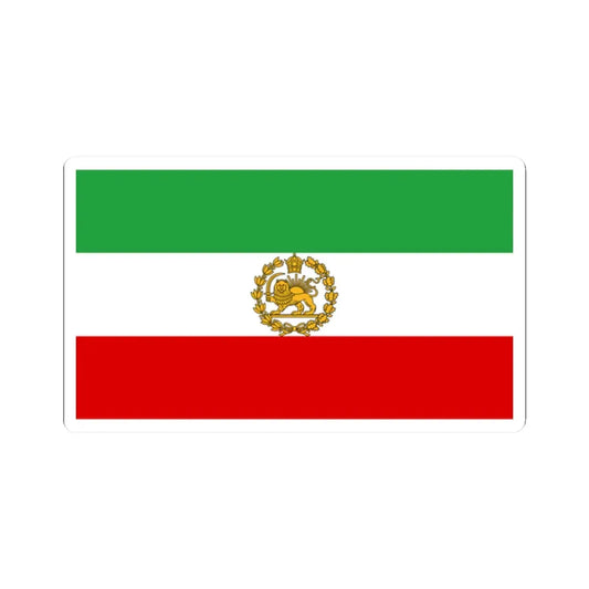 Naval ensign of Iran 1964-1979 (Iran) STICKER Vinyl Kiss-Cut Decal 2 Inch White - The Sticker Space