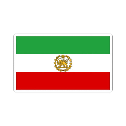Naval ensign of Iran 1964-1979 (Iran) STICKER Vinyl Kiss-Cut Decal 3 Inch White - The Sticker Space