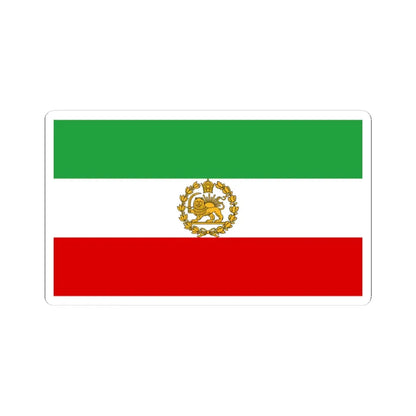 Naval ensign of Iran 1964-1979 (Iran) STICKER Vinyl Kiss-Cut Decal 4 Inch White - The Sticker Space