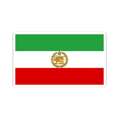 Naval ensign of Iran 1964-1979 (Iran) STICKER Vinyl Kiss-Cut Decal 6 Inch White - The Sticker Space