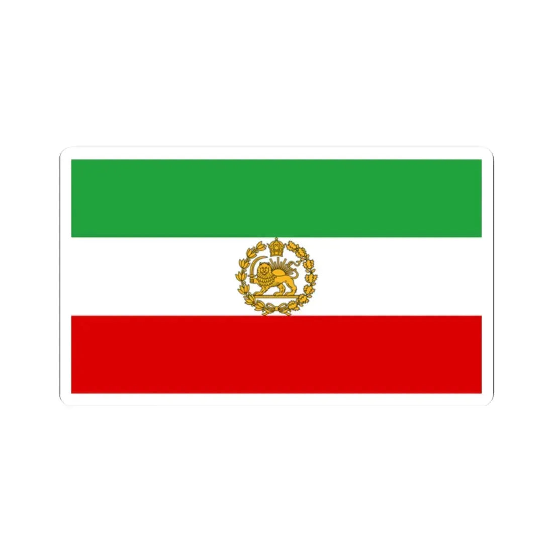 Naval ensign of Iran 1964-1979 (Iran) STICKER Vinyl Kiss-Cut Decal - The Sticker Space