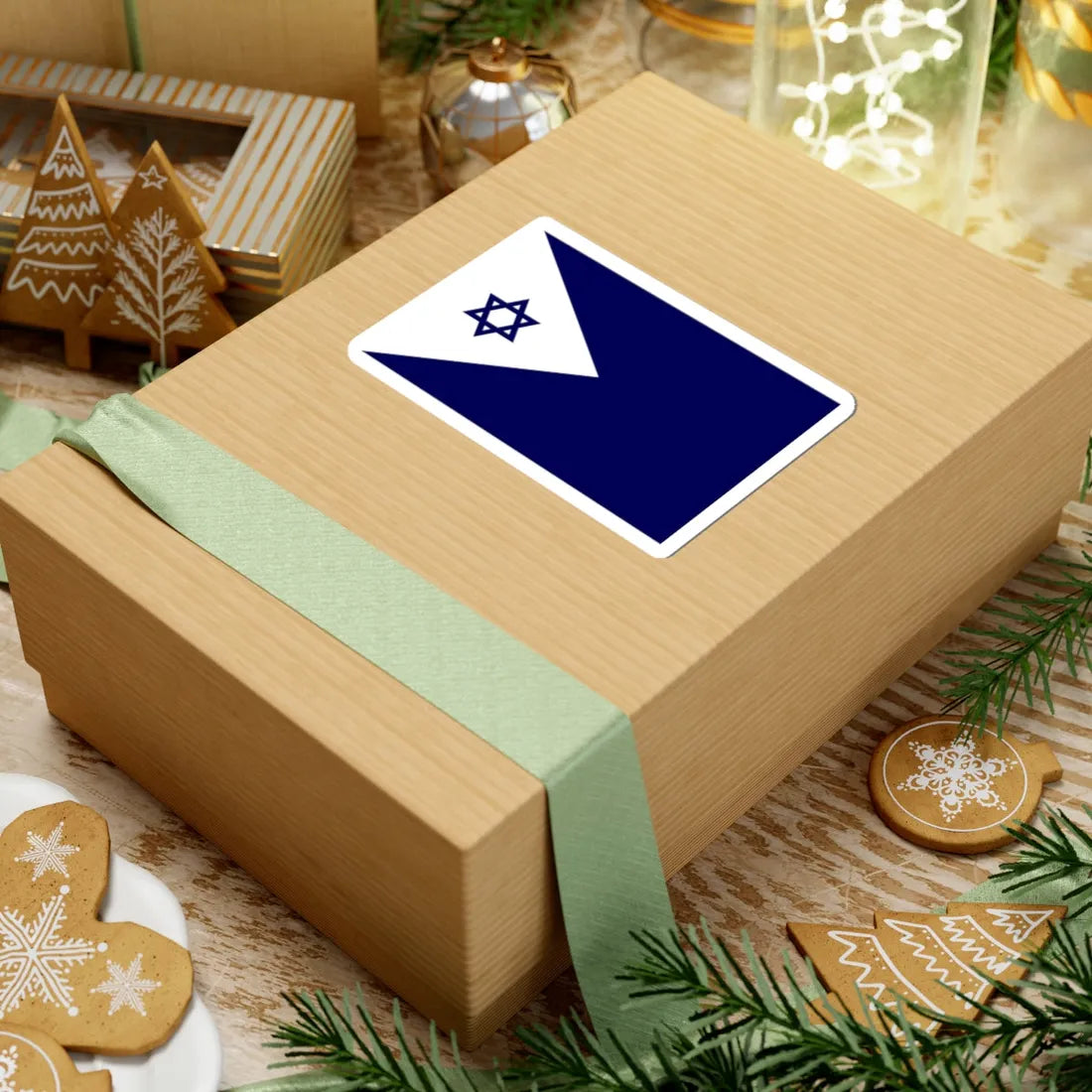 Naval Ensign of Israel (Israel) STICKER Vinyl Kiss-Cut Decal - The Sticker Space