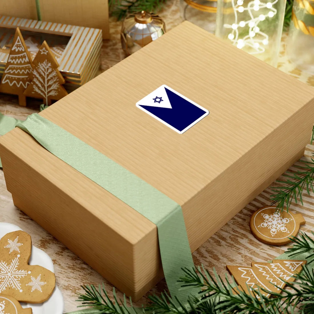 Naval Ensign of Israel (Israel) STICKER Vinyl Kiss-Cut Decal - The Sticker Space