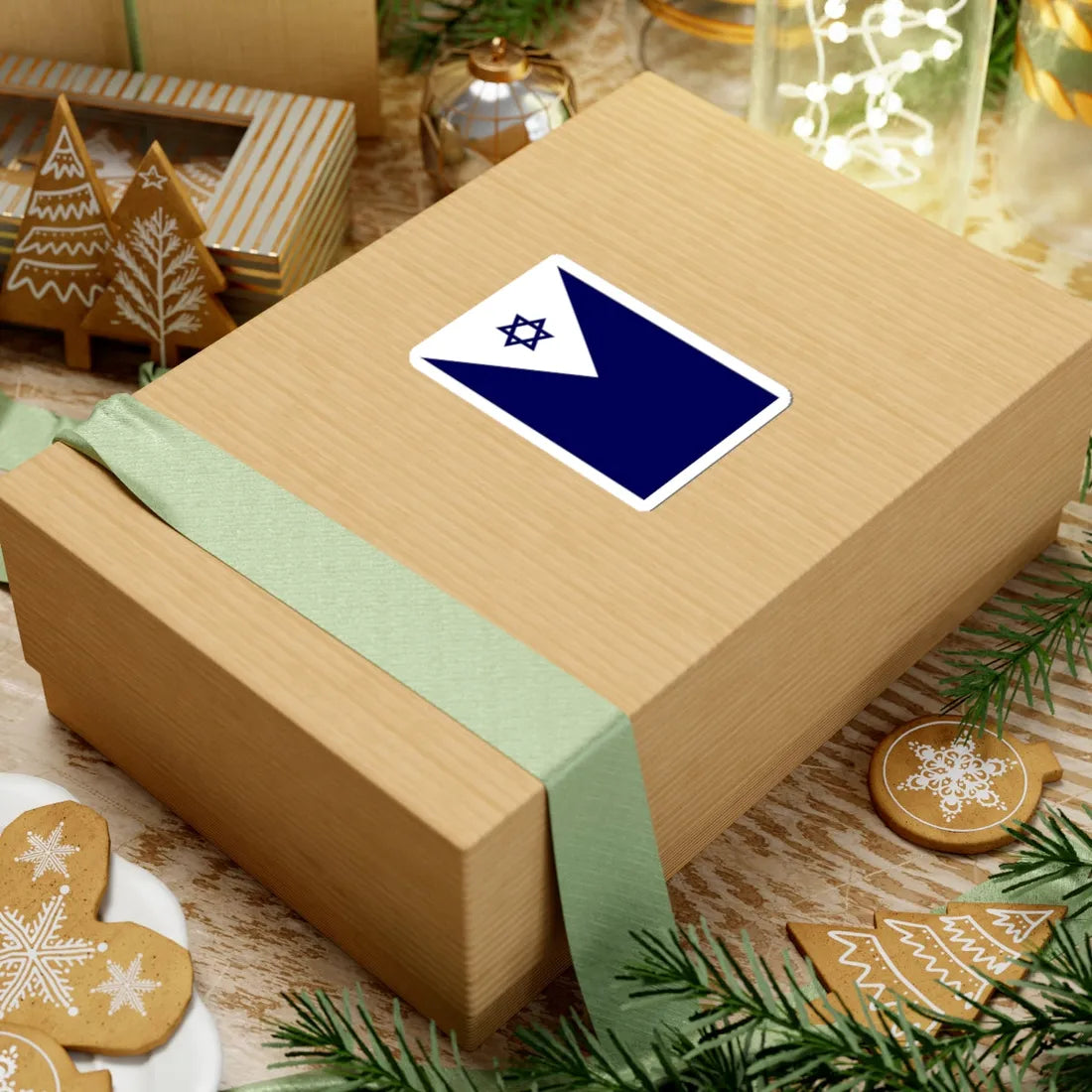 Naval Ensign of Israel (Israel) STICKER Vinyl Kiss-Cut Decal - The Sticker Space