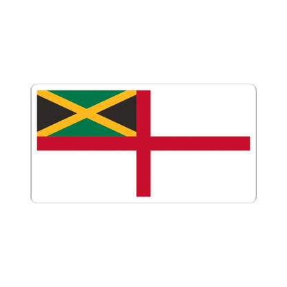 Naval Ensign of Jamaica (Jamaica) STICKER Vinyl Kiss-Cut Decal 3 Inch White - The Sticker Space