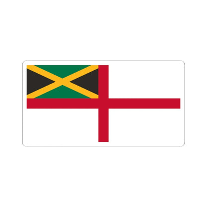 Naval Ensign of Jamaica (Jamaica) STICKER Vinyl Kiss-Cut Decal 4 Inch White - The Sticker Space