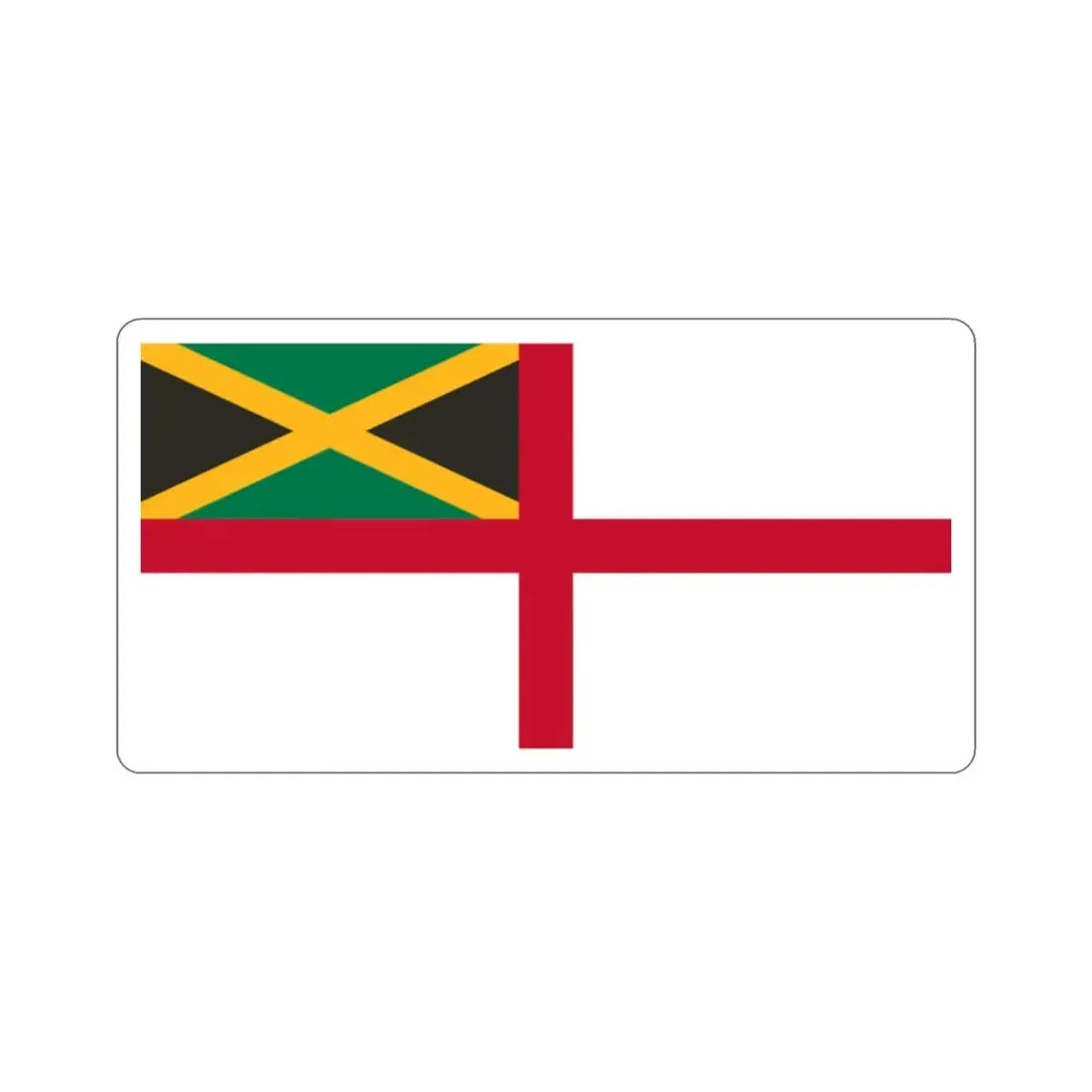Naval Ensign of Jamaica STICKER Vinyl Die-Cut Decal 2 Inch - The Sticker Space