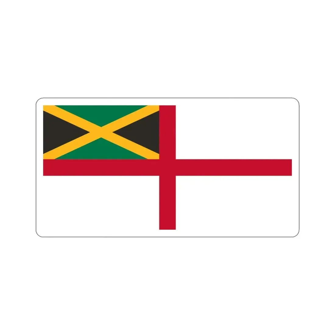 Naval Ensign of Jamaica STICKER Vinyl Die-Cut Decal 4 Inch - The Sticker Space