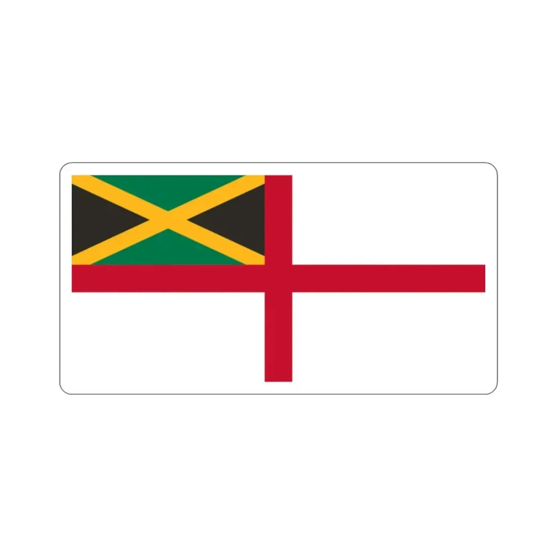 Naval Ensign of Jamaica STICKER Vinyl Die-Cut Decal - The Sticker Space