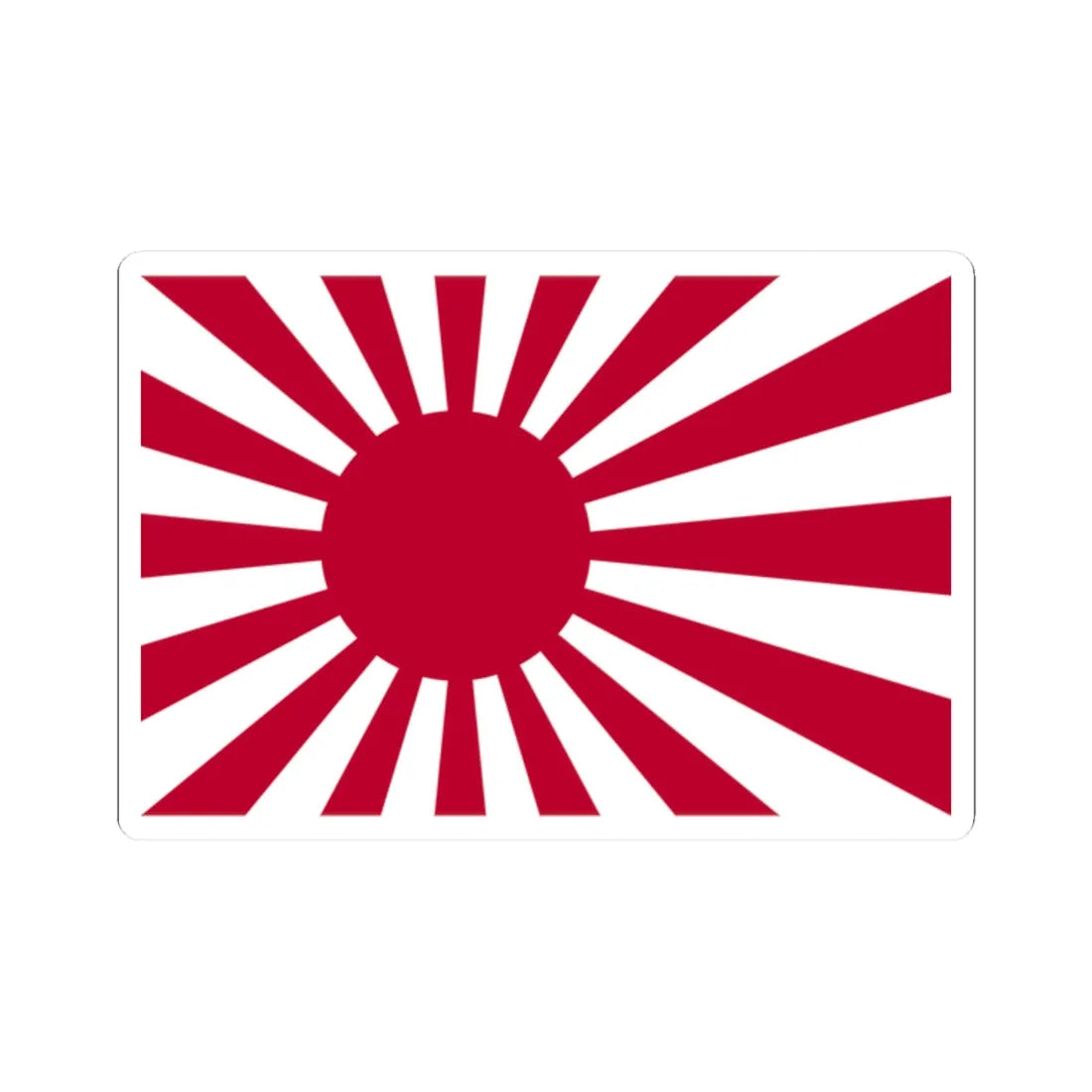 Naval Ensign of Japan (Japan) STICKER Vinyl Kiss-Cut Decal 2 Inch White - The Sticker Space