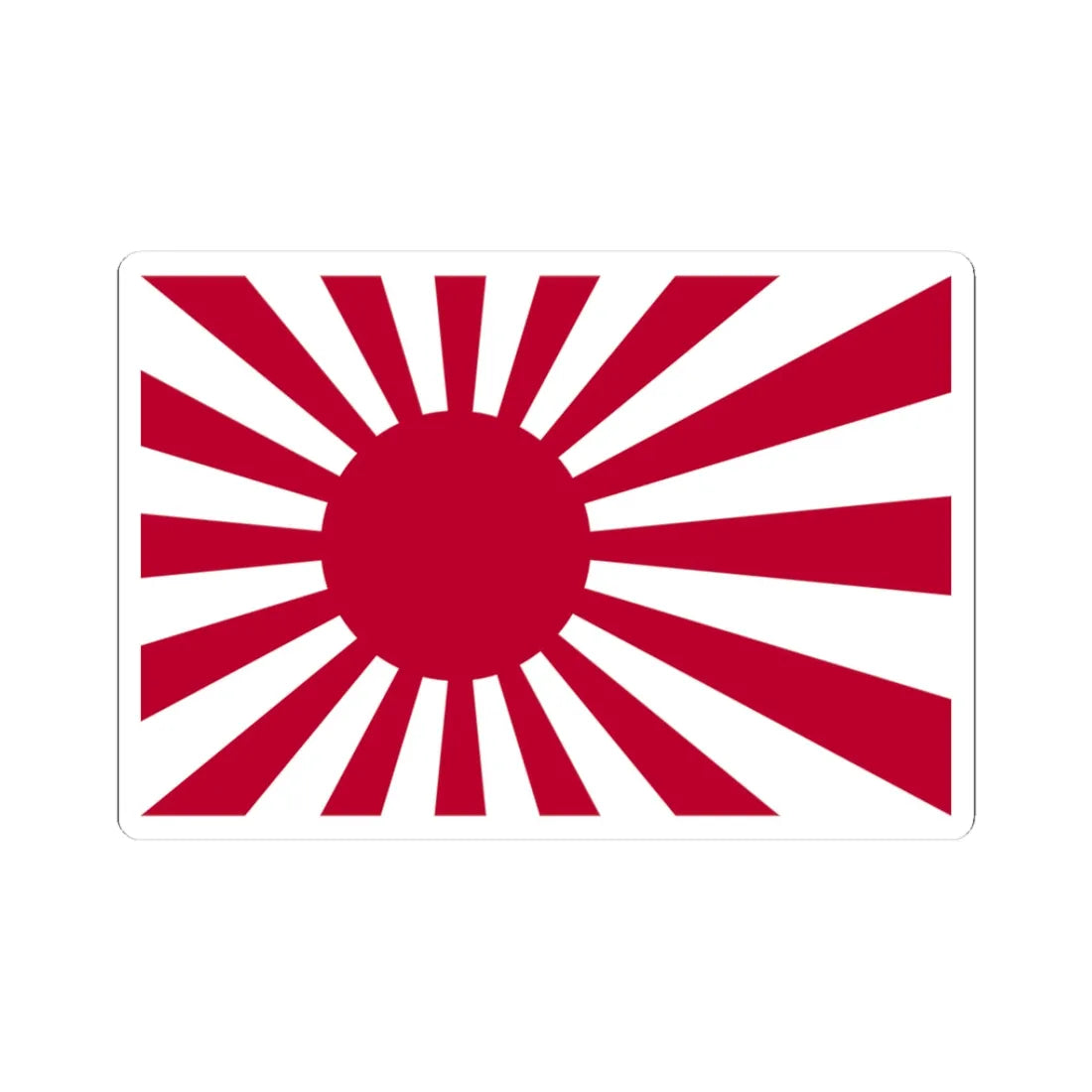 Naval Ensign of Japan (Japan) STICKER Vinyl Kiss-Cut Decal 3 Inch White - The Sticker Space