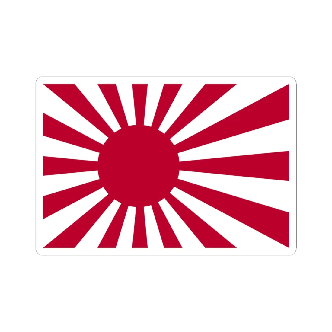 Naval Ensign of Japan (Japan) STICKER Vinyl Kiss-Cut Decal 4 Inch White - The Sticker Space