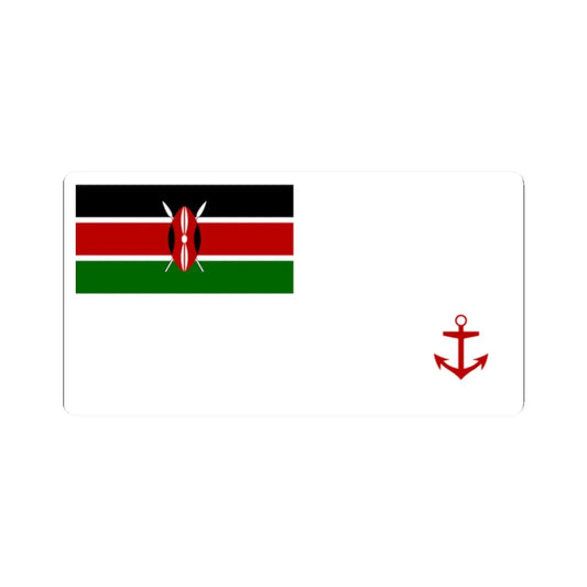 Naval Ensign of Kenya (Kenya) STICKER Vinyl Kiss-Cut Decal 2 Inch White - The Sticker Space