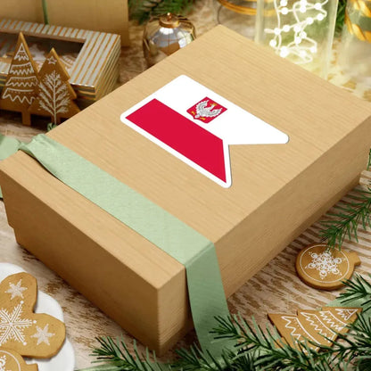 Naval Ensign of Poland 1919-1928 (Poland) STICKER Vinyl Kiss-Cut Decal - The Sticker Space