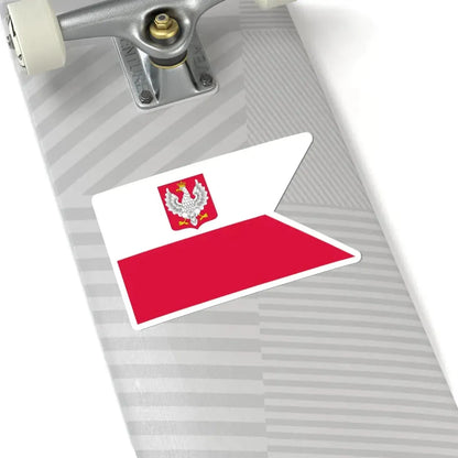 Naval Ensign of Poland 1919-1928 (Poland) STICKER Vinyl Kiss-Cut Decal - The Sticker Space
