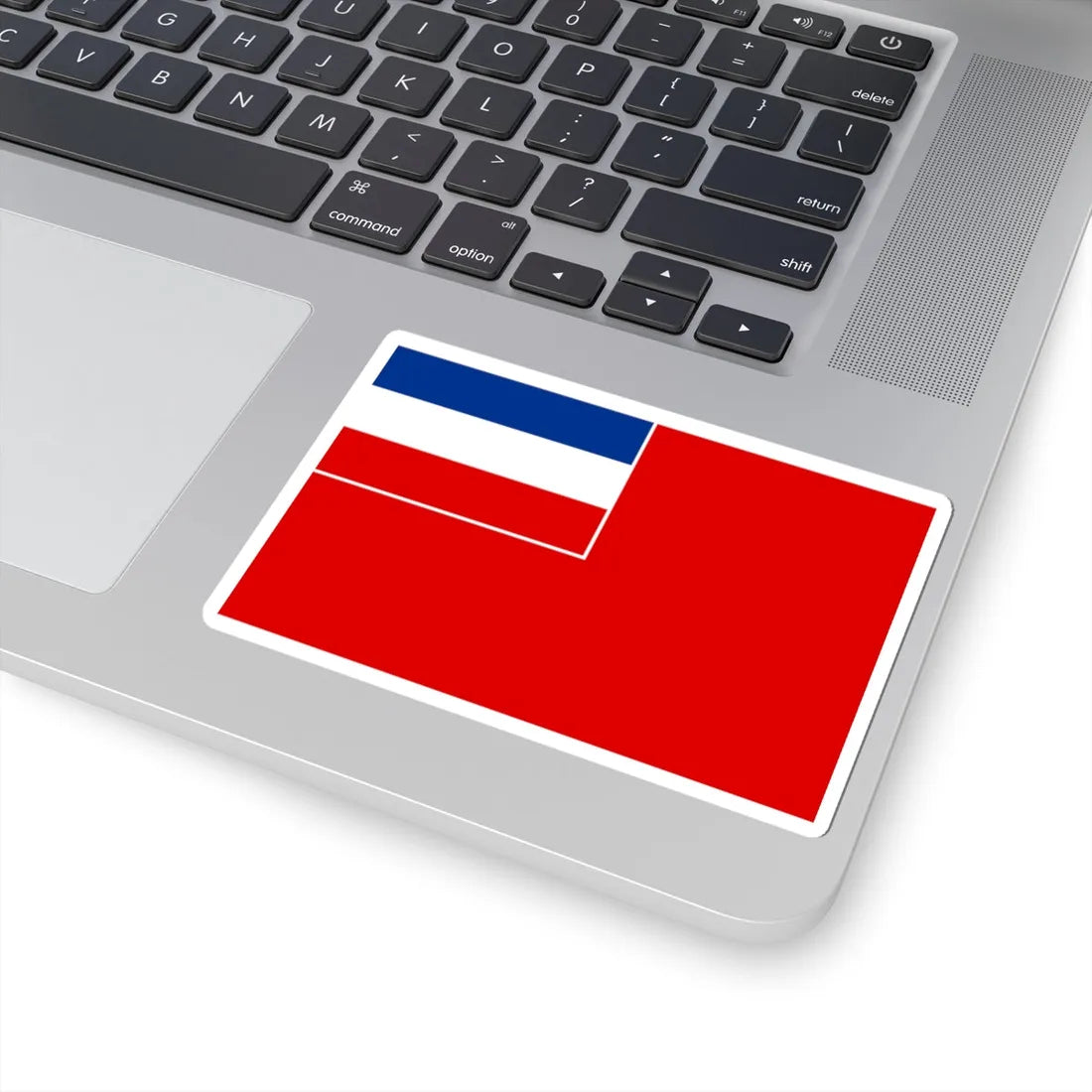 Naval ensign of Serbia and Montenegro (Croatia) STICKER Vinyl Kiss-Cut Decal - The Sticker Space