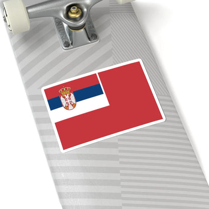 Naval Ensign of Serbia (Serbia) STICKER Vinyl Kiss-Cut Decal - The Sticker Space