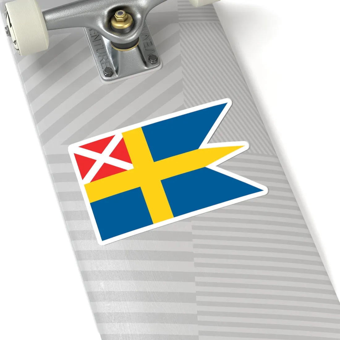 Naval Ensign of Sweden 1815-1844 (Estonia) STICKER Vinyl Kiss-Cut Decal - The Sticker Space