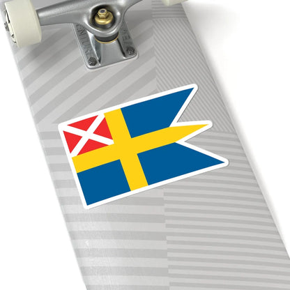Naval Ensign of Sweden 1815-1844 (Estonia) STICKER Vinyl Kiss-Cut Decal - The Sticker Space