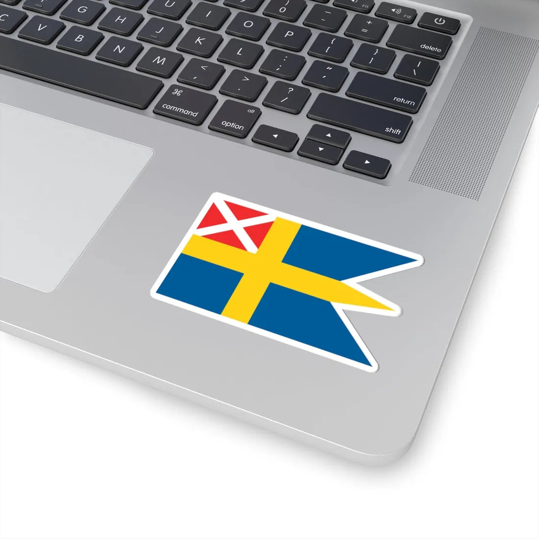 Naval Ensign of Sweden 1815-1844 (Estonia) STICKER Vinyl Kiss-Cut Decal - The Sticker Space