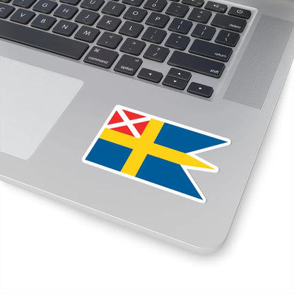 Naval Ensign of Sweden 1815-1844 (Estonia) STICKER Vinyl Kiss-Cut Decal - The Sticker Space
