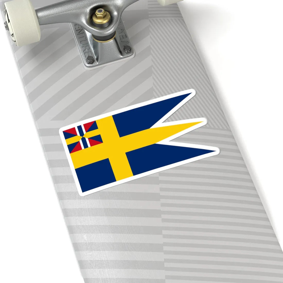 Naval Ensign of Sweden 1844-1905 (Estonia) STICKER Vinyl Kiss-Cut Decal - The Sticker Space