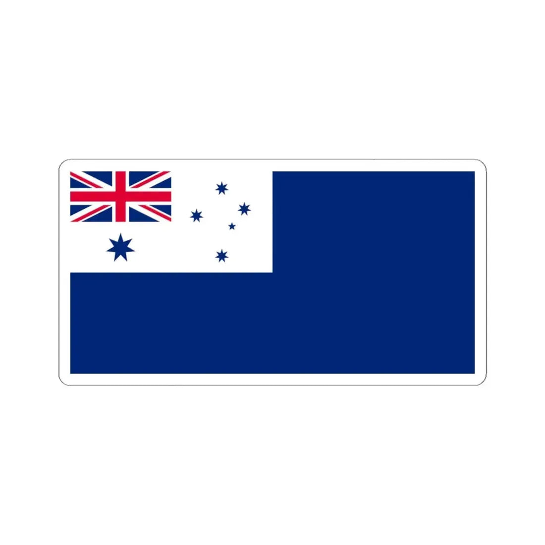 Naval Ensign of the Australian Navy Cadets (Australia) STICKER Vinyl Kiss-Cut Decal 4 Inch White - The Sticker Space