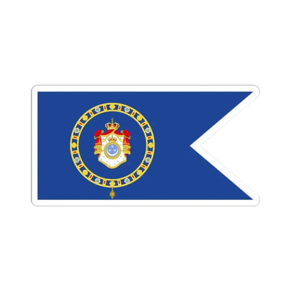 Naval Ensign of the Crown Prince (Egypt) STICKER Vinyl Kiss-Cut Decal 2 Inch White - The Sticker Space