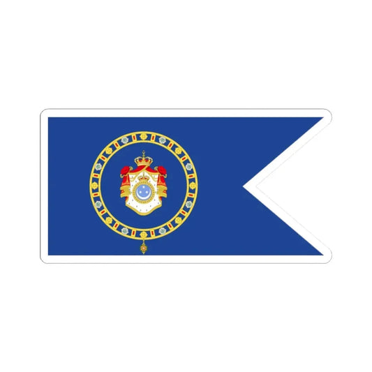 Naval Ensign of the Crown Prince (Egypt) STICKER Vinyl Kiss-Cut Decal 2 Inch White - The Sticker Space