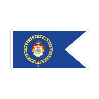 Naval Ensign of the Crown Prince (Egypt) STICKER Vinyl Kiss-Cut Decal 3 Inch White - The Sticker Space