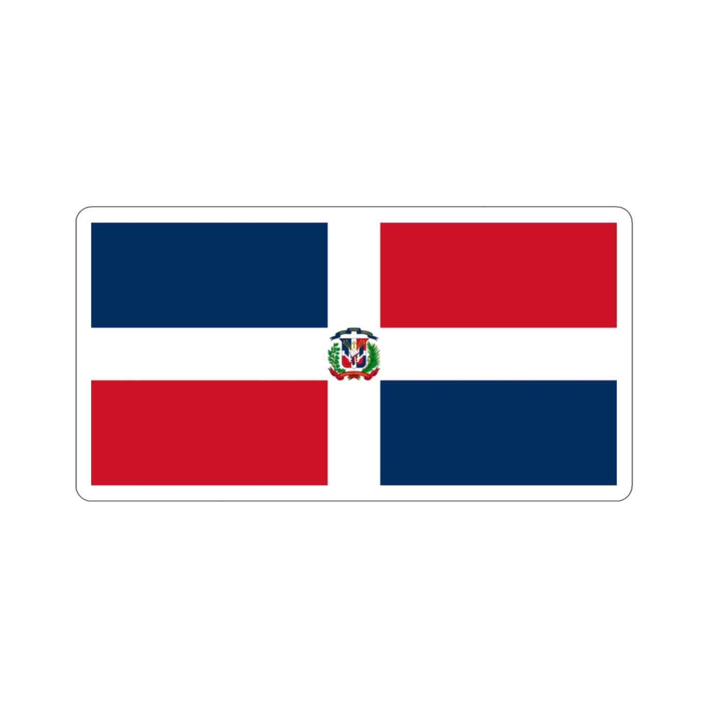 Naval Ensign of the Dominican Republic STICKER Vinyl Die-Cut Decal-2 Inch-The Sticker Space