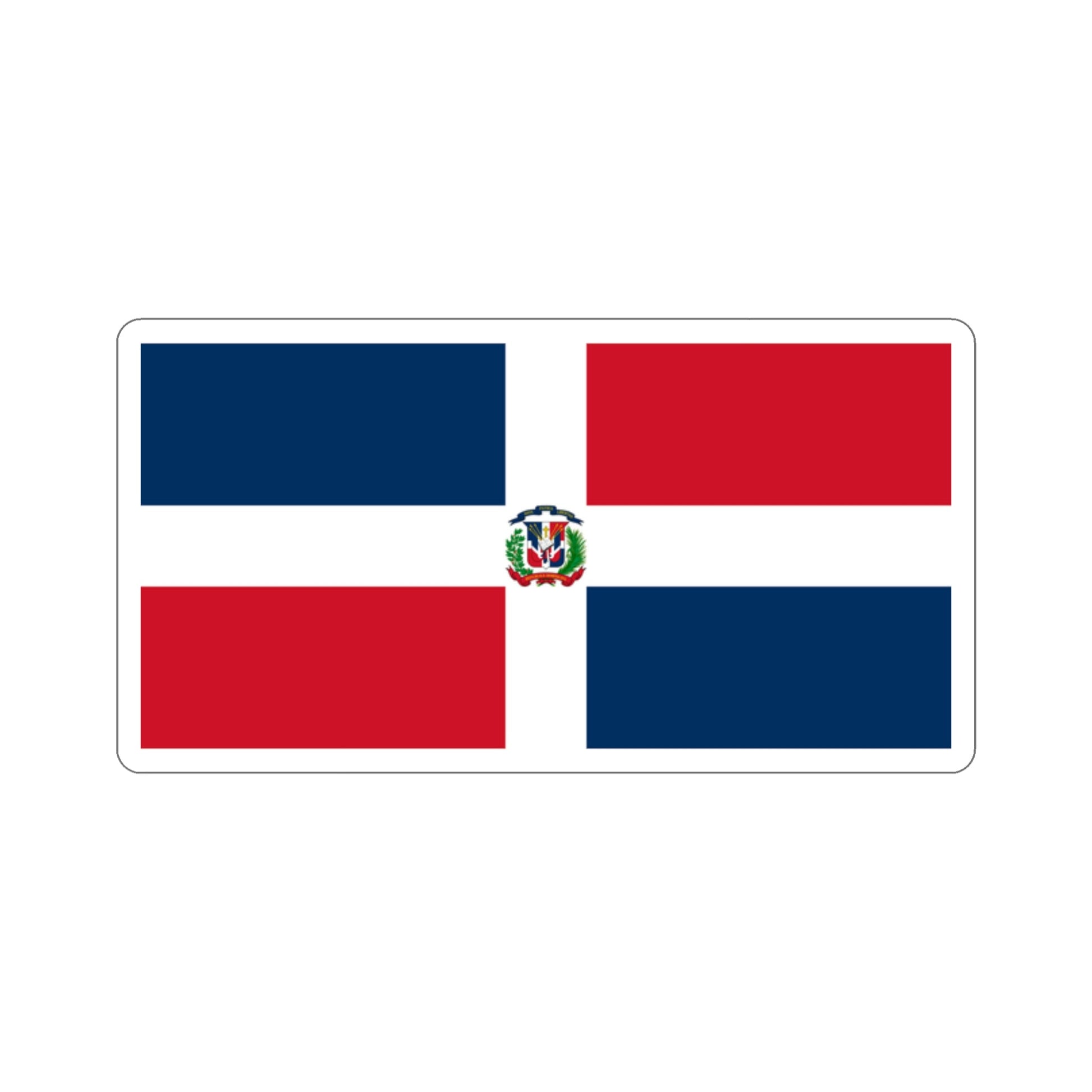 Naval Ensign of the Dominican Republic STICKER Vinyl Die-Cut Decal-2 Inch-The Sticker Space